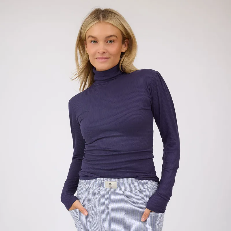 Tessa Long Sleeve, Navy Rib sold by Albion