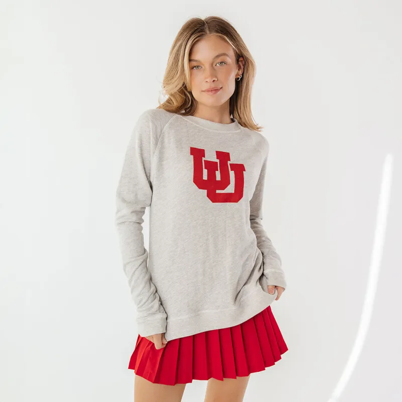 Utah Campus Crew, Heather Grey UU sold by Albion