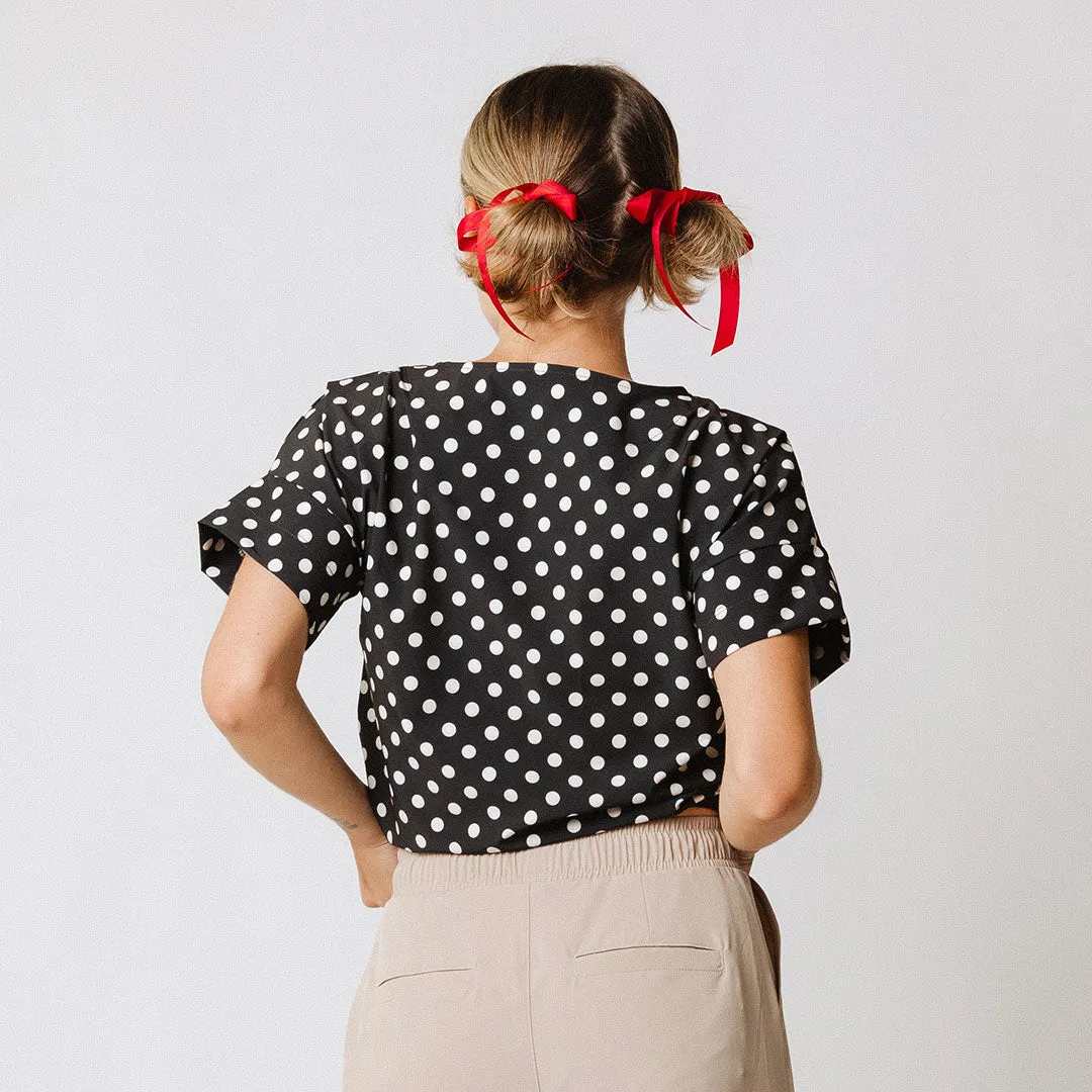 Boss Tee, Black Polka Dot sold by Albion product image thumbnail 5