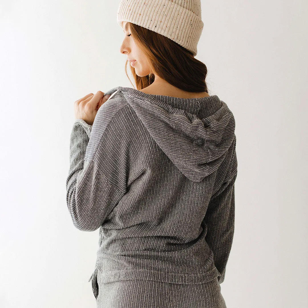 BYU Channel Stripe Pullover, Navy sold by Albion product image thumbnail 3