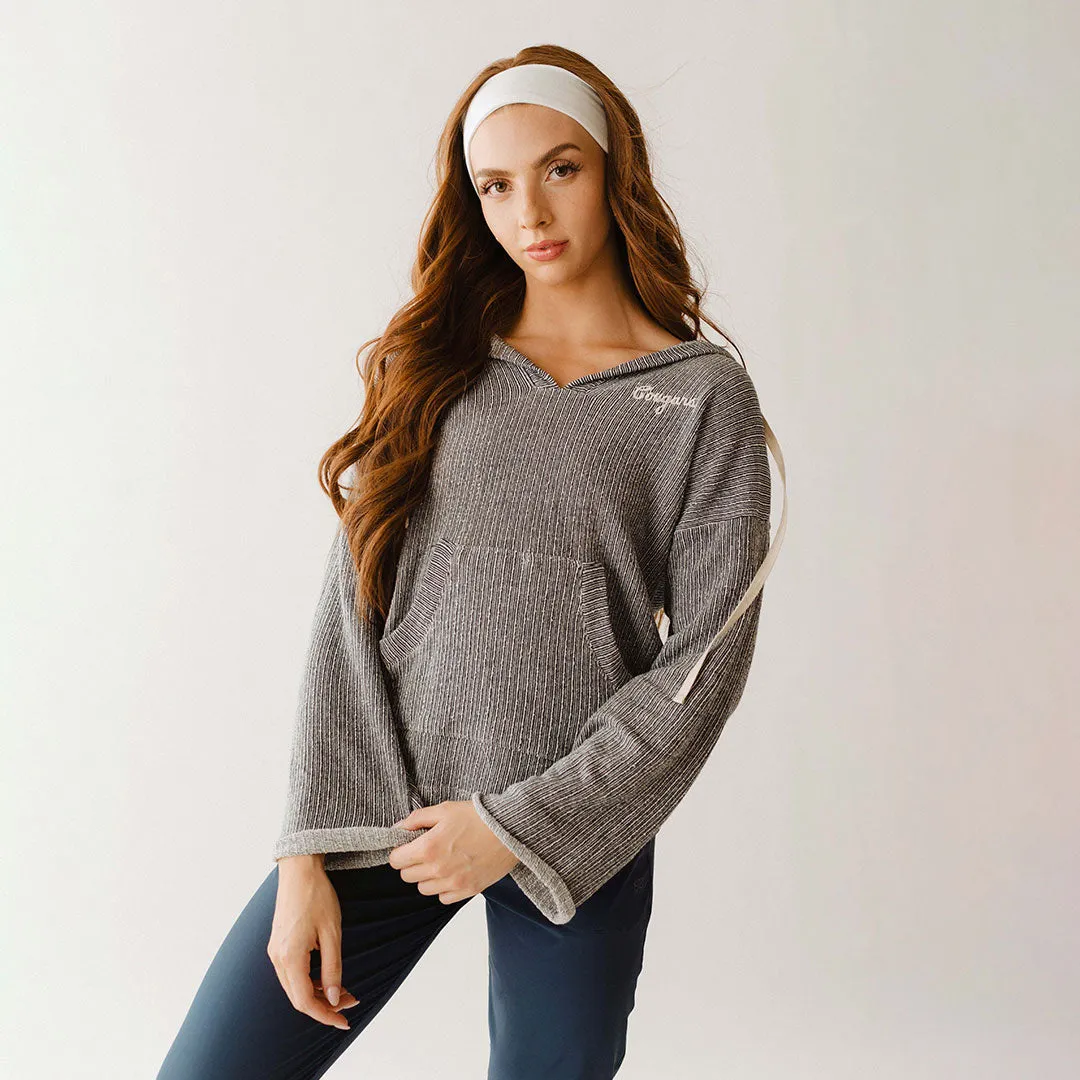 BYU Channel Stripe Pullover, Navy sold by Albion