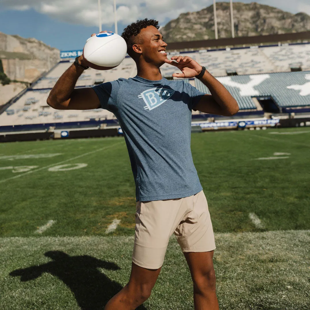 BYU Men's Classic Tee, Navy sold by Albion product image thumbnail 2