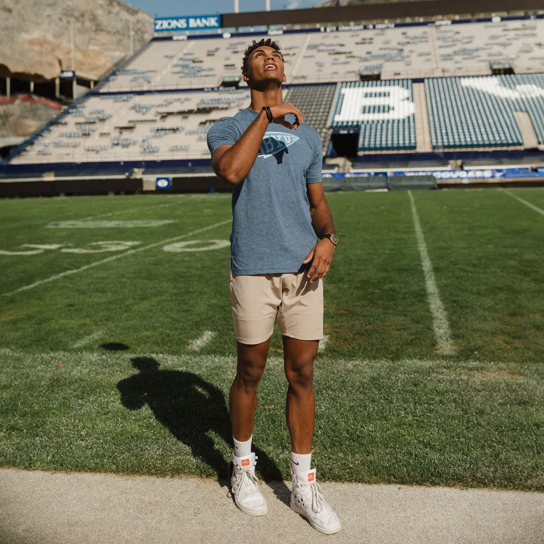 BYU Men's Classic Tee, Navy sold by Albion product image thumbnail 3