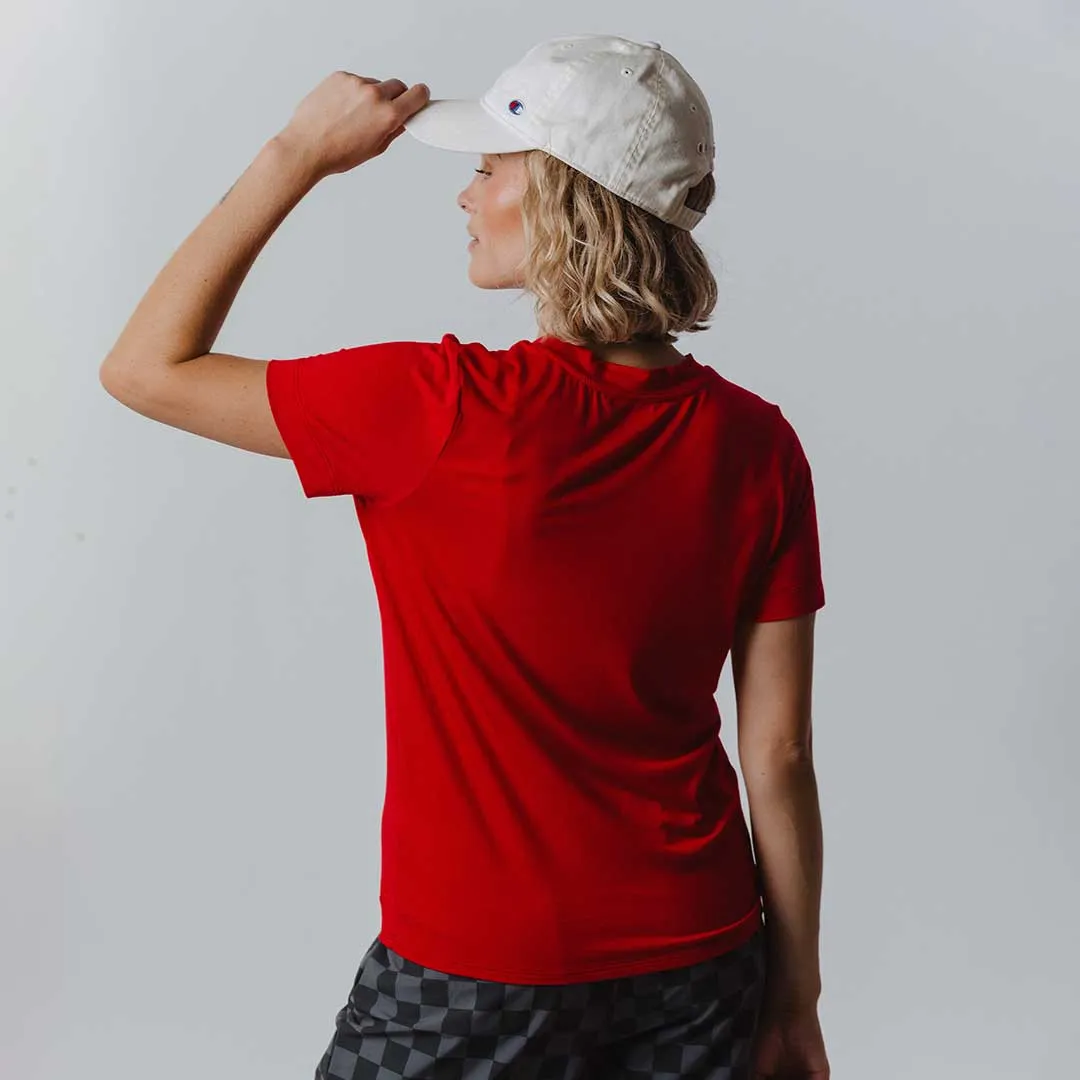 Utah Boyfriend Tee, Red Utah Football sold by Albion product image thumbnail 4