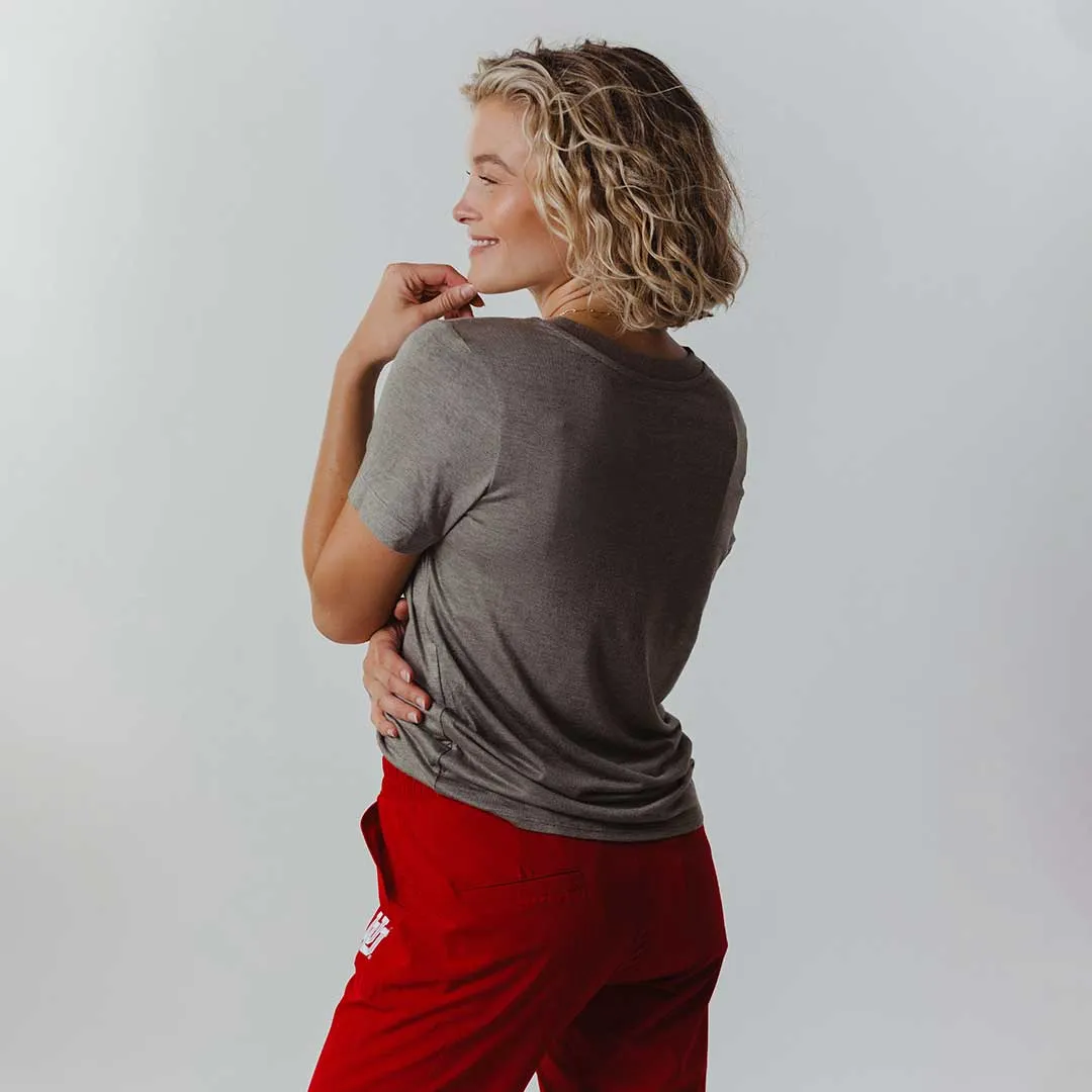 Utah Boyfriend Tee, Grey U of U Football sold by Albion product image thumbnail 2