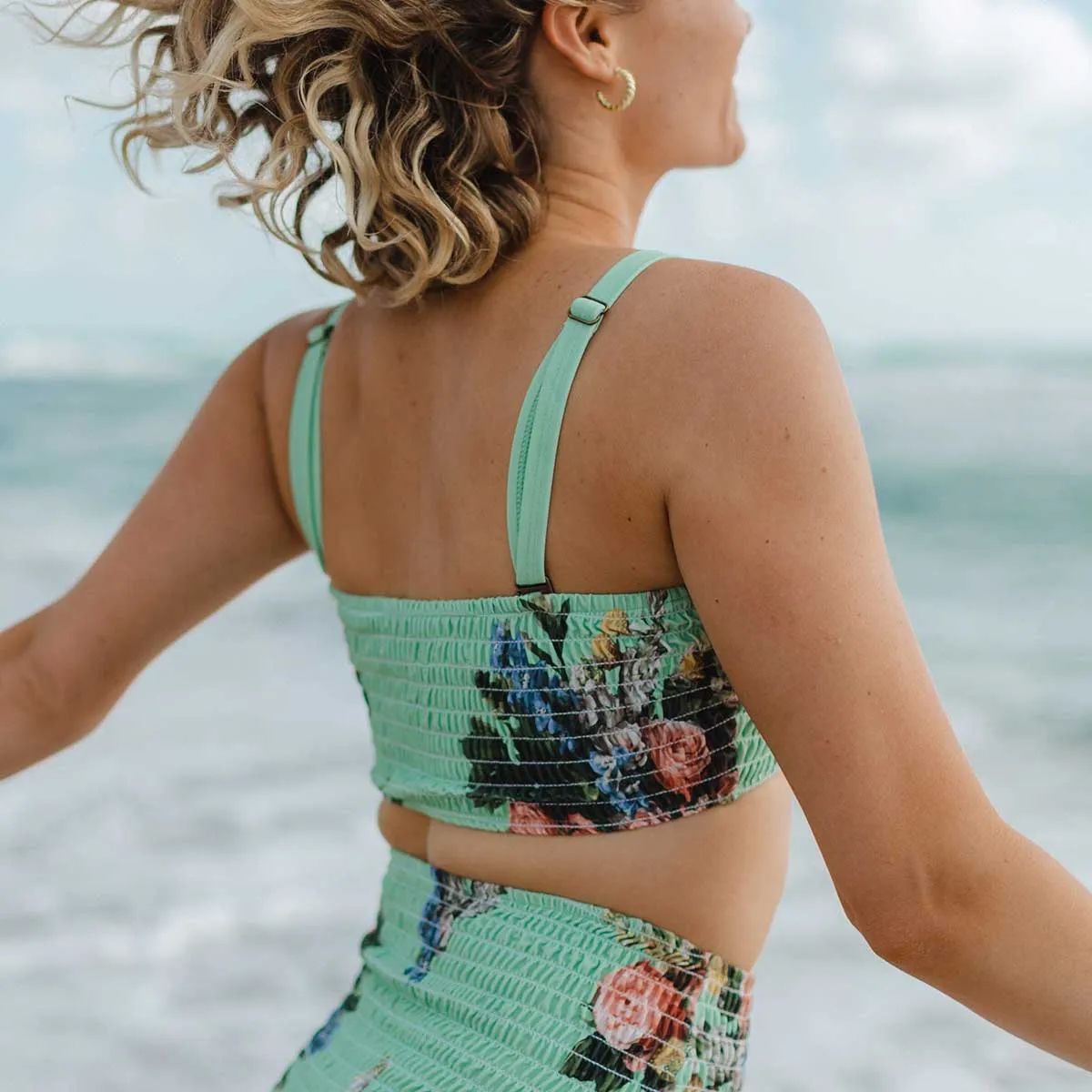 Charlotte Smocked Crop, Rose Mint sold by Albion product image thumbnail 3