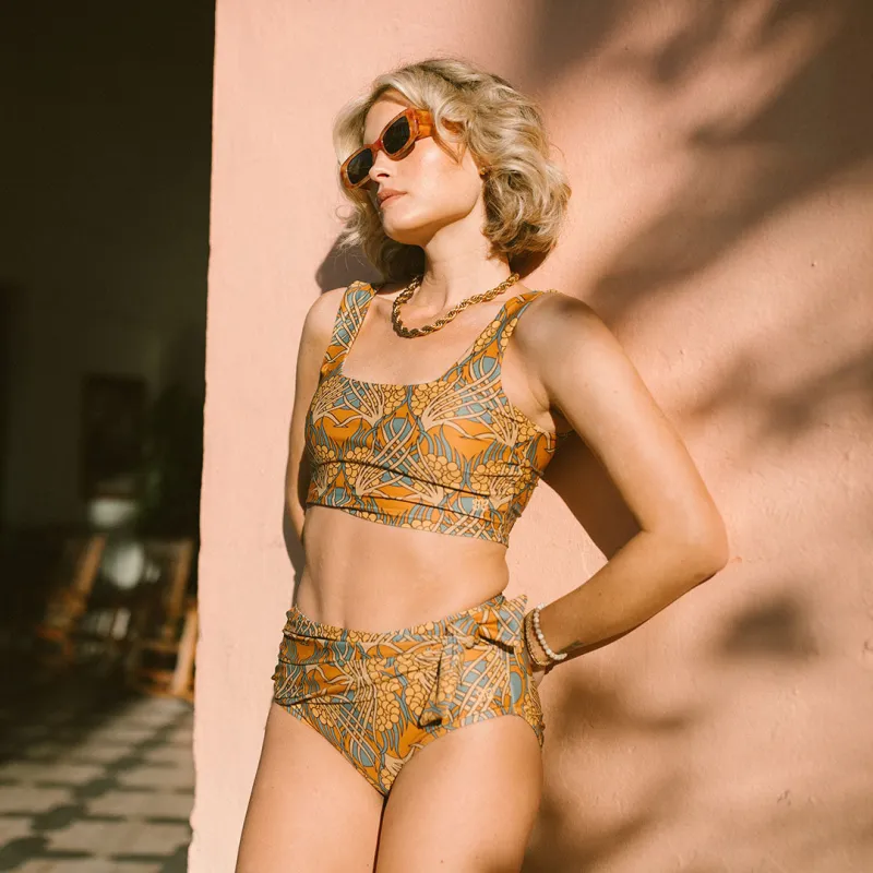 Golden Hour Olivia Swim Crop sold by Albion