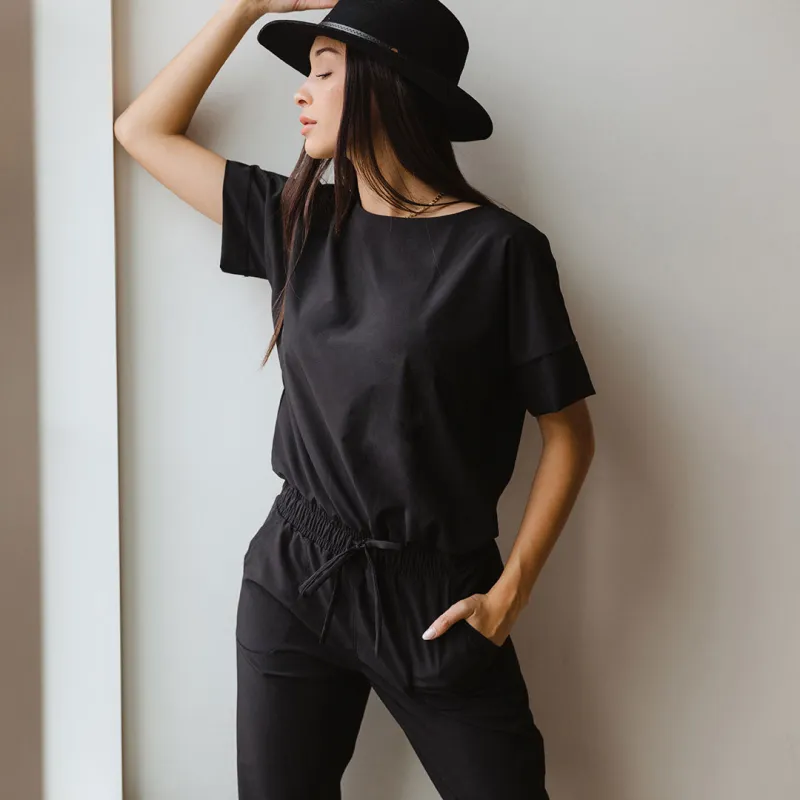 Everyday Jumpsuit, Black sold by Albion