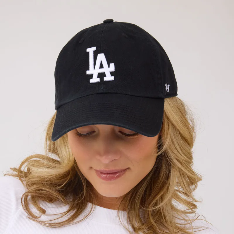 '47 Brand Dodgers Clean Up Hat-Black sold by Albion