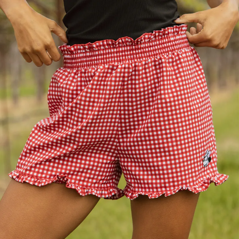 Disney Minnie Lake Shorts, Red Check sold by Albion