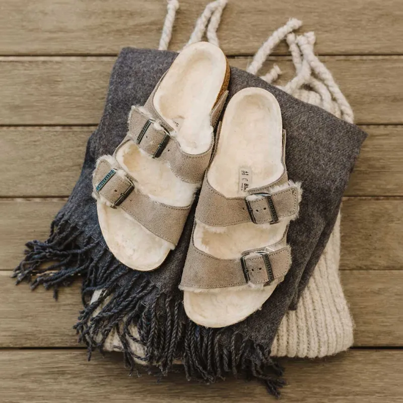 Birkenstock Arizona Shearling-Stone sold by Albion