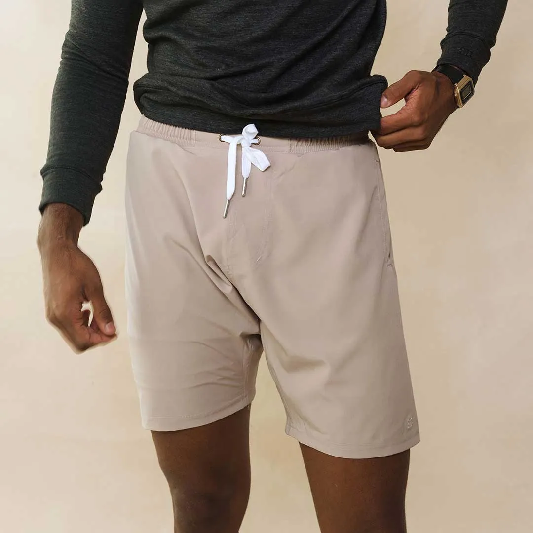 Wind and Sea Shorts, Cobblestone sold by Albion
