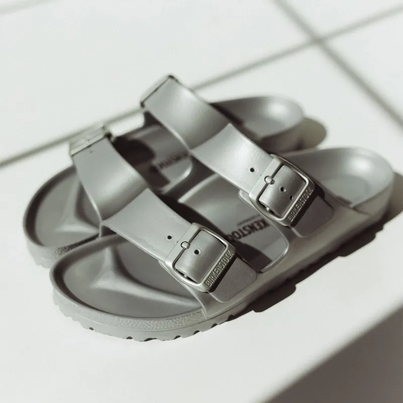 Birkenstock Arizona Essentials Eva-Silver sold by Albion