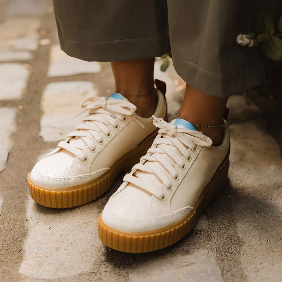 Sorel Ona Ave Low Sneaker WP-Honey White, Sanguine sold by Albion