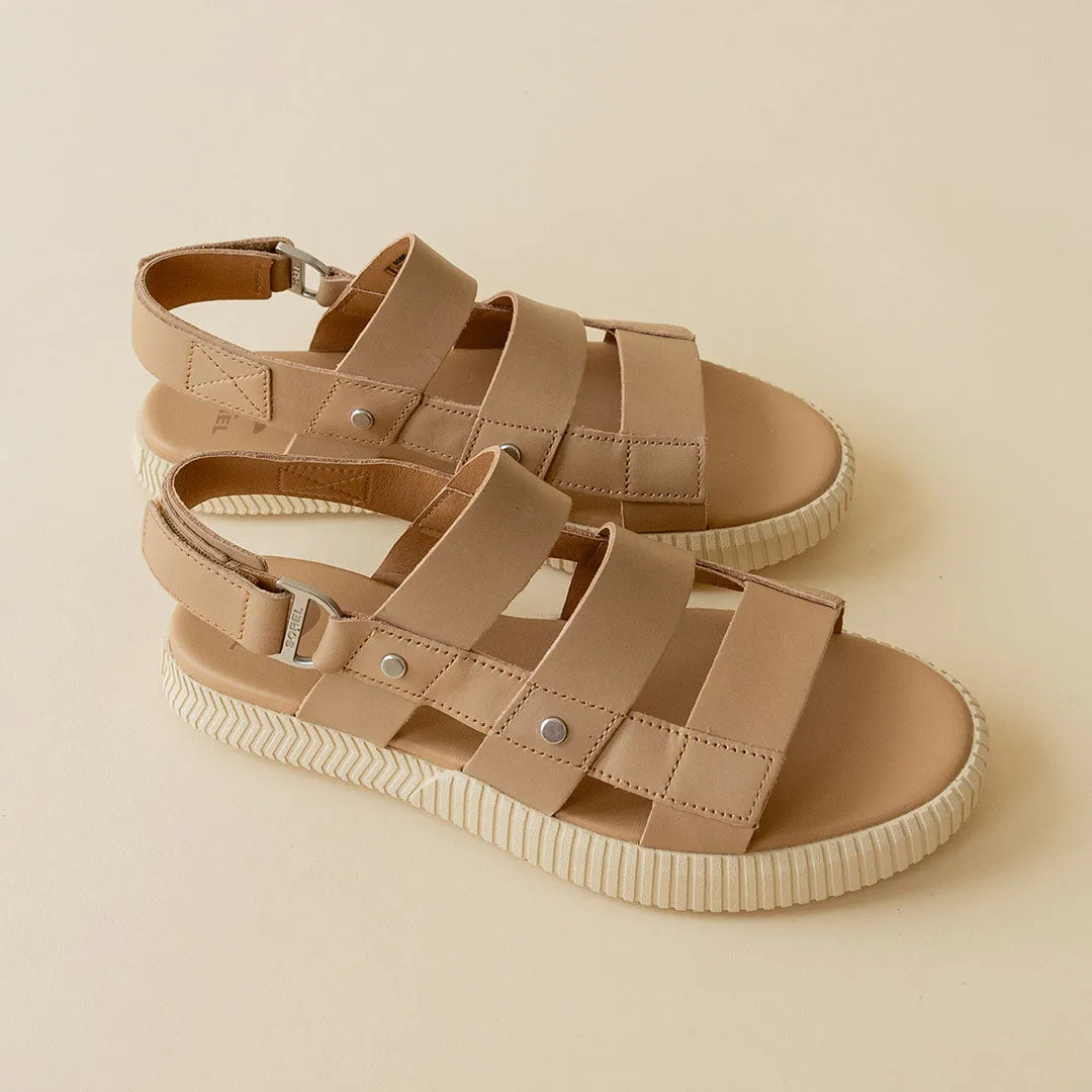 Sorel Ona Ave Slingback Flat Sandal-Honest Beige/Bleached Ceramic sold by Albion