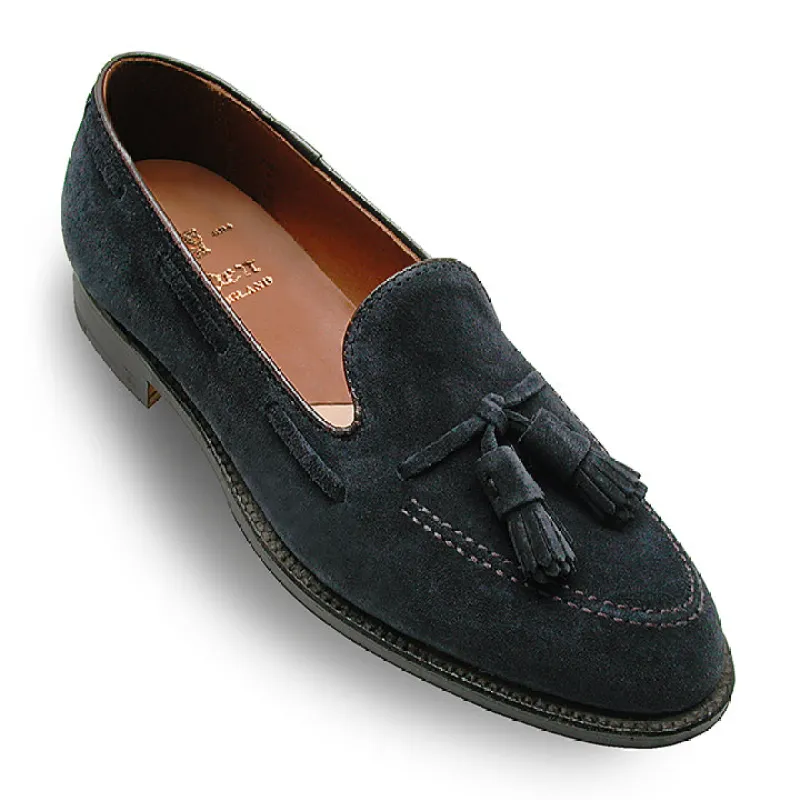 36207 Tassel Moccasin Loafer (Navy Suede) Limited to Stock on Hand sold by Alden