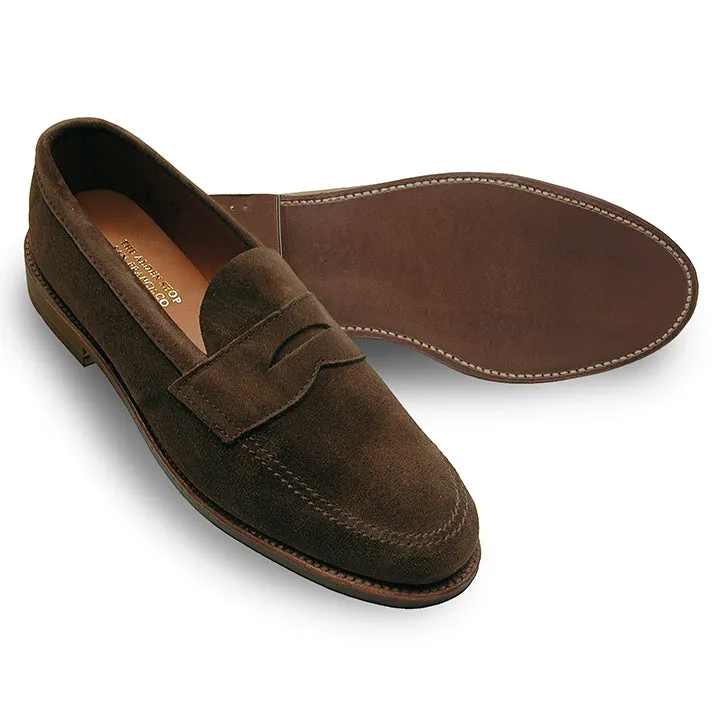 5736F Unlined Penny Loafer (Dark Brown Suede) sold by Alden product image thumbnail 2