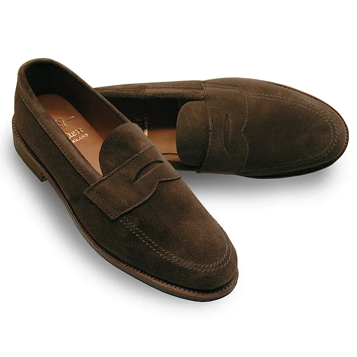 5736F Unlined Penny Loafer (Dark Brown Suede) sold by Alden product image thumbnail 3