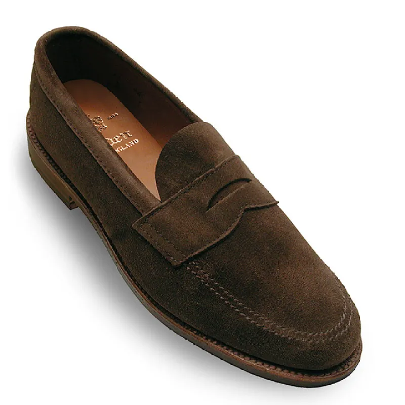 5736F Unlined Penny Loafer (Dark Brown Suede) sold by Alden