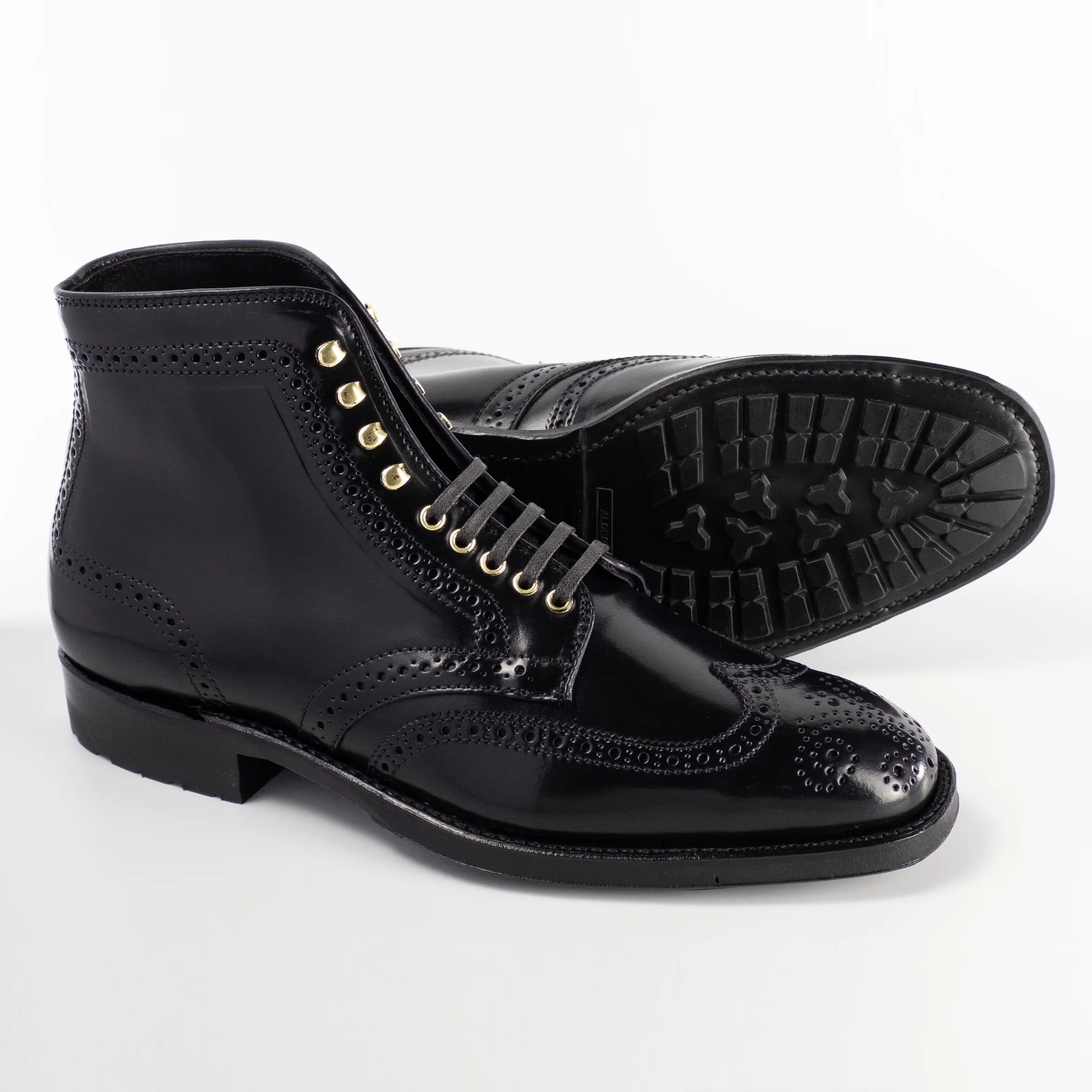 D2850HC Plaza Wing Tip Boot (Black Shell Cordovan)-Limited to Stock On Hand sold by Alden product image thumbnail 2