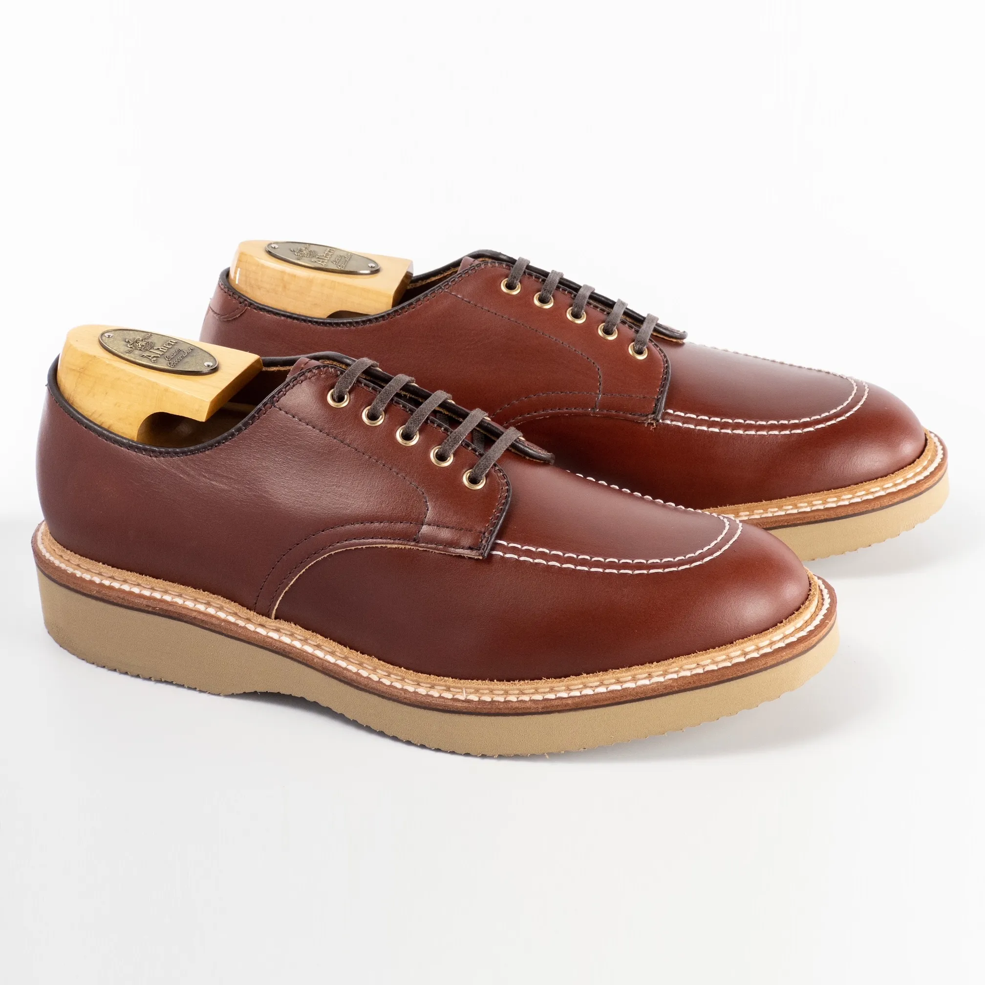 D2614 Mocc Toe Shoe (Brown Work Boot Leather) sold by Alden