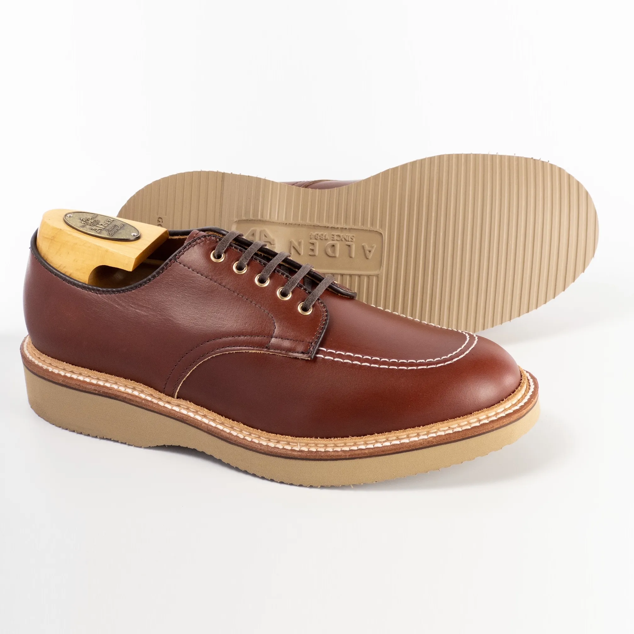 D2614 Mocc Toe Shoe (Brown Work Boot Leather) sold by Alden product image thumbnail 2