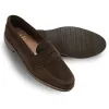 6224L Unlined Penny Loafer (Dark Brown Suede with Rubber Sole) sold by Alden