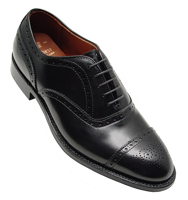 909 Medallion Perf Tip Bal Oxford (Black Calf) sold by Alden