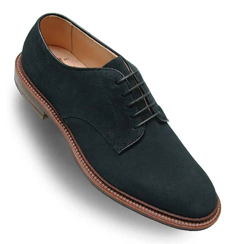 29331F Unlined Suede Plain Toe Blucher (Navy Suede) sold by Alden