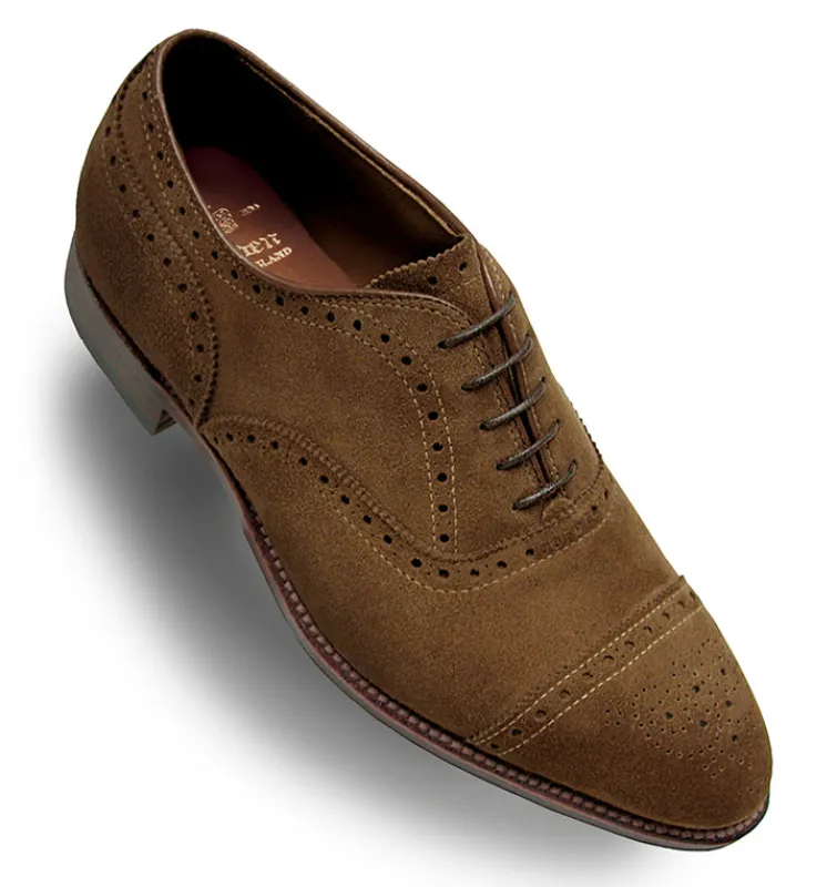 51670F Medallion Perf Tip Bal Oxford (Snuff Suede) sold by Alden