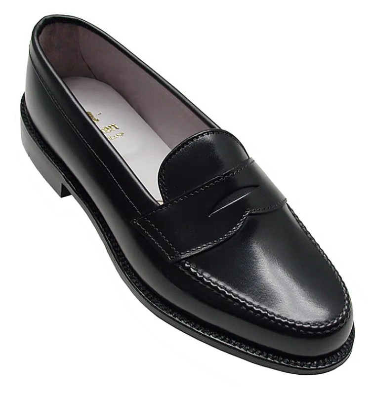 981 Leisure Handsewn Moccasin Penny Loafer (Black Calf) sold by Alden