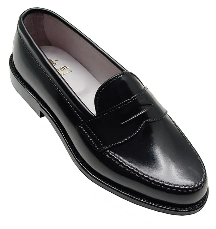 987 Leisure Handsewn Penny Loafer LHS (Black Shell Cordovan) sold by Alden