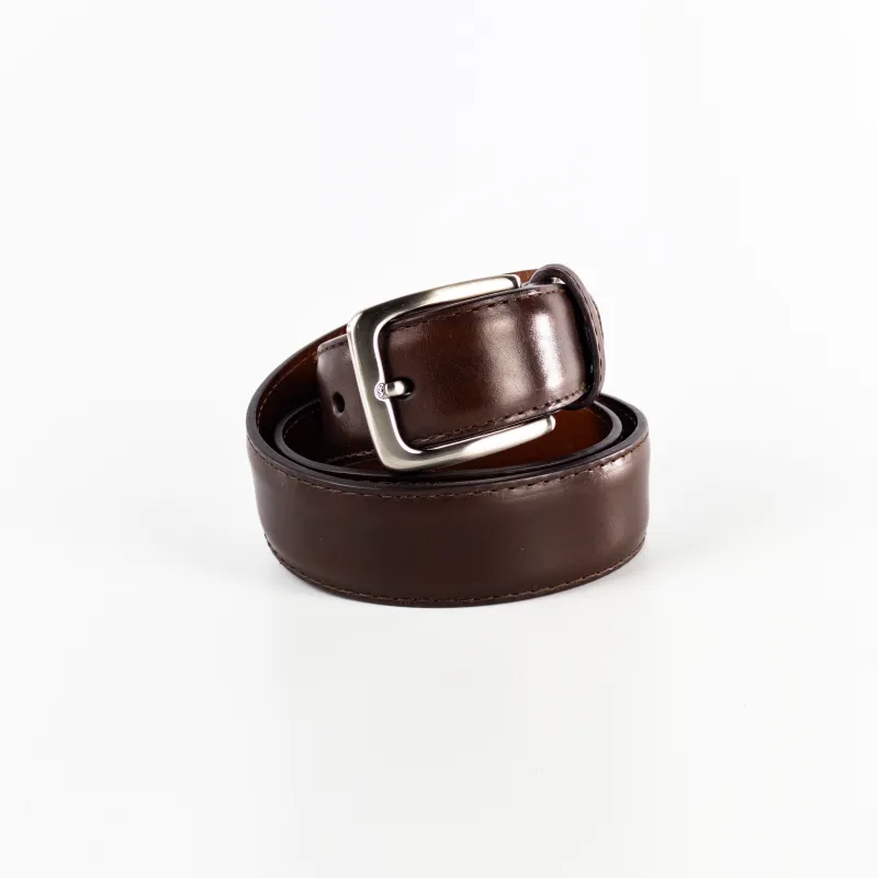 Alden Wide Belt with Nickel Buckle (Brown Chromexcel) sold by Alden