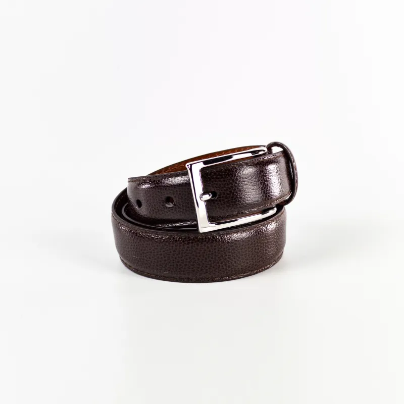 Alden Belt with Nickel Buckle (Dark Brown Alpine Calf) sold by Alden