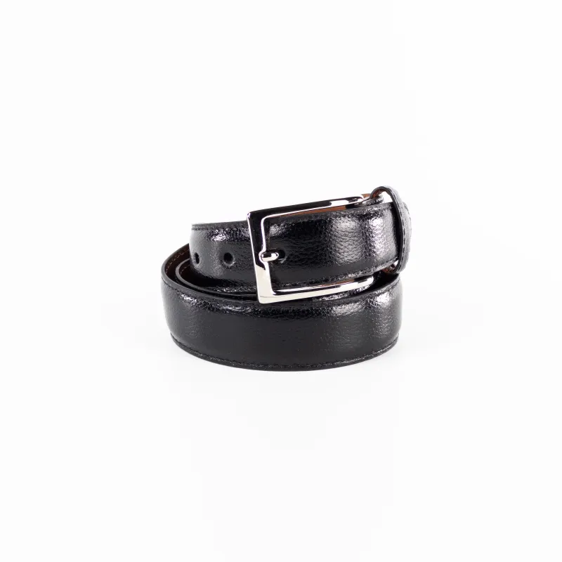 Alden Belt with Nickel Buckle (Black Alpine Grain) sold by Alden