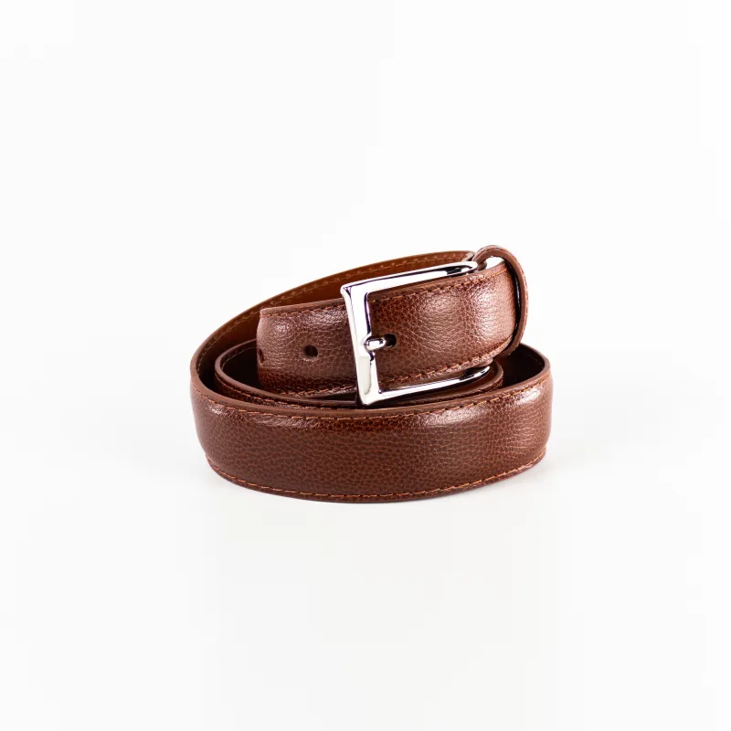 Alden Belt with Nickel Buckle (Brown Alpine Grain) sold by Alden