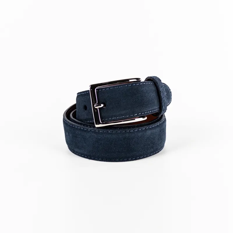 Alden Belt with Nickel Buckle (Navy Suede) sold by Alden