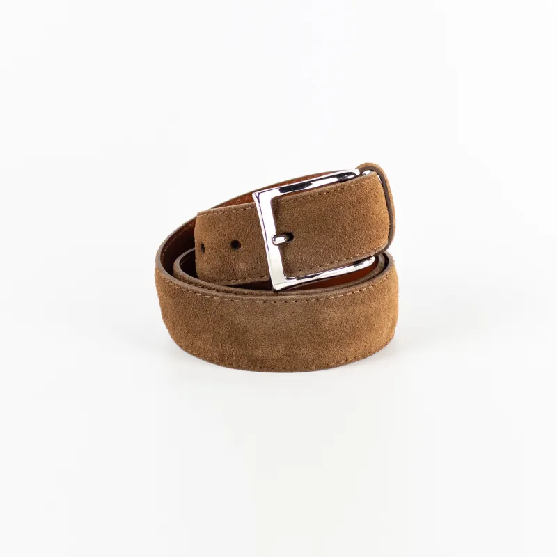 Alden Belt with Nickel Buckle (Snuff Suede) sold by Alden