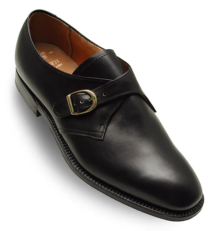 1703 Plain Toe Monk Strap (Black Calfskin) sold by Alden