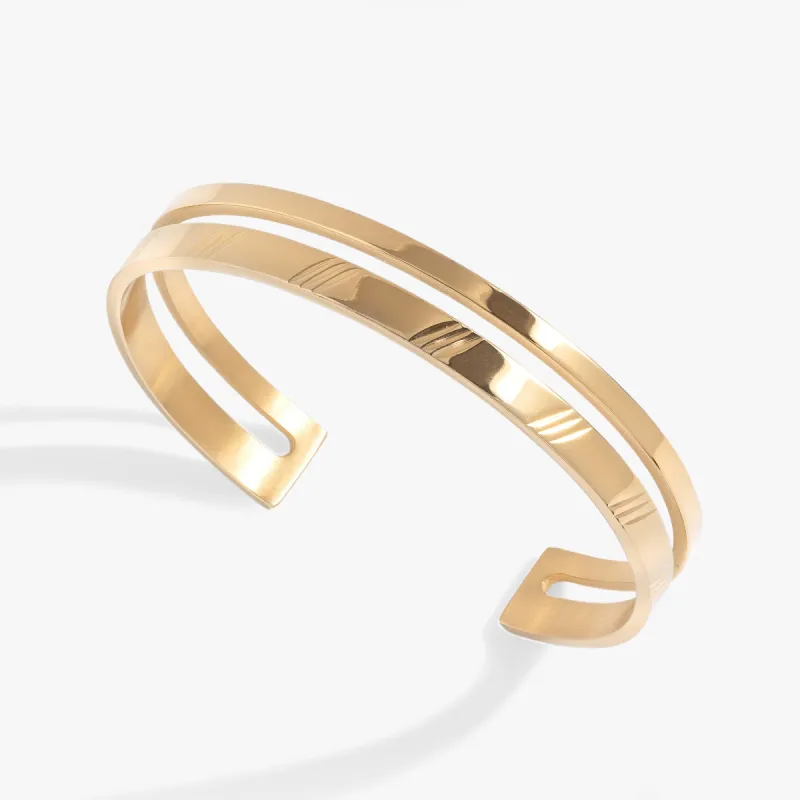 Double Diamond-Cut Cuff Bracelet sold by Alex and Ani