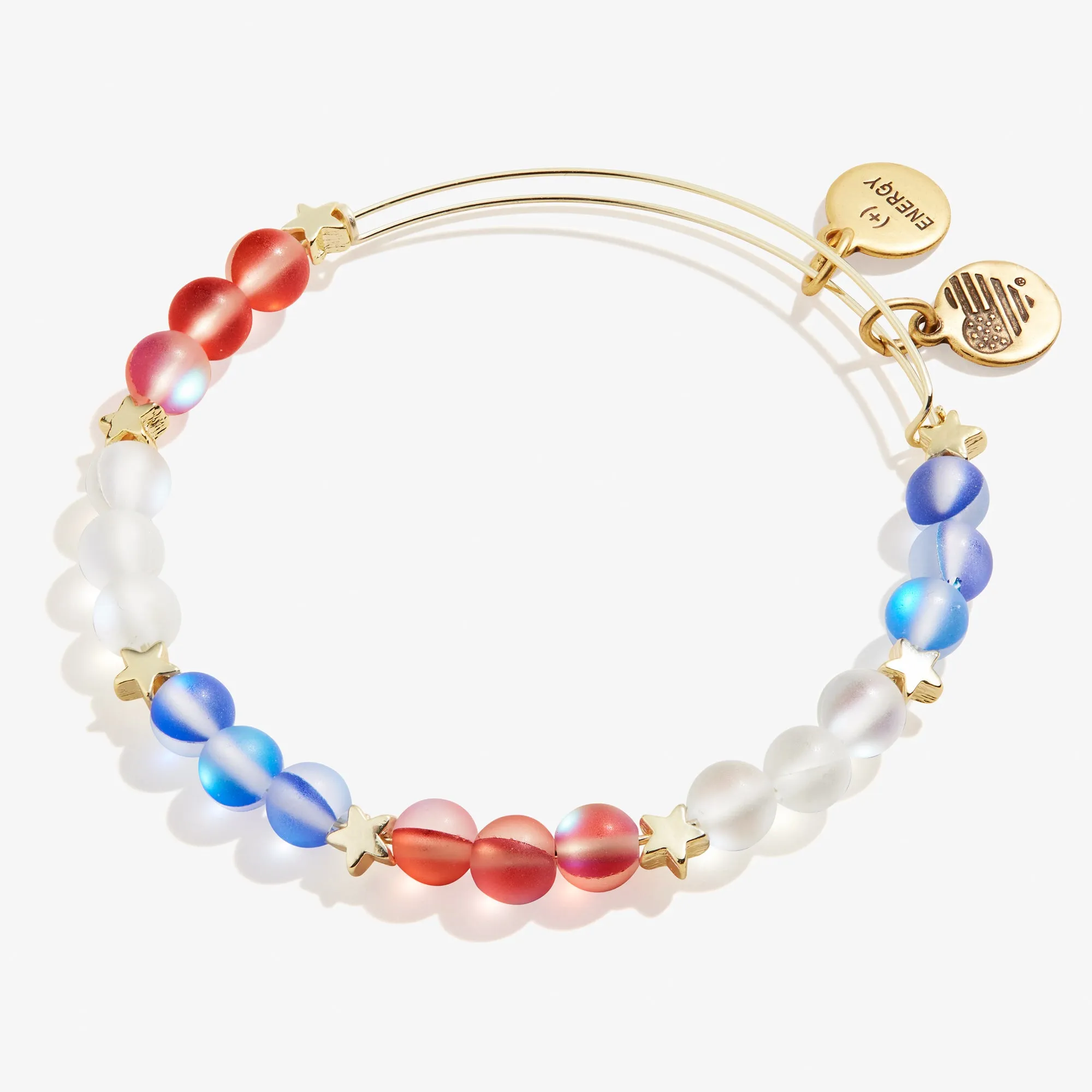 Red, White, and Blue Celebration Beaded Bangle sold by Alex and Ani product image thumbnail 3
