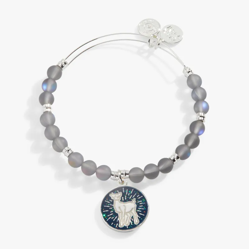 Harry Potter™ Doe Patronus Beaded Charm Bangle sold by Alex and Ani