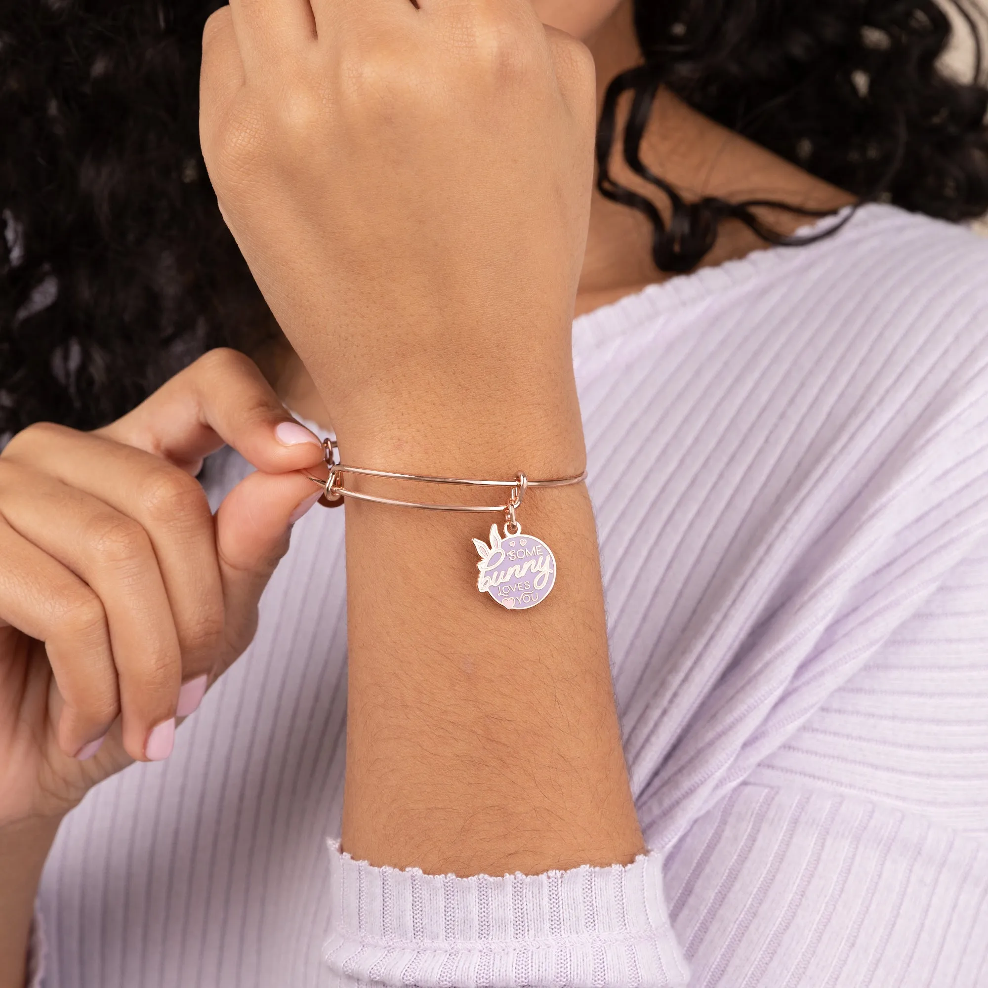 'Some Bunny Loves You' Charm Bangle sold by Alex and Ani product image thumbnail 2