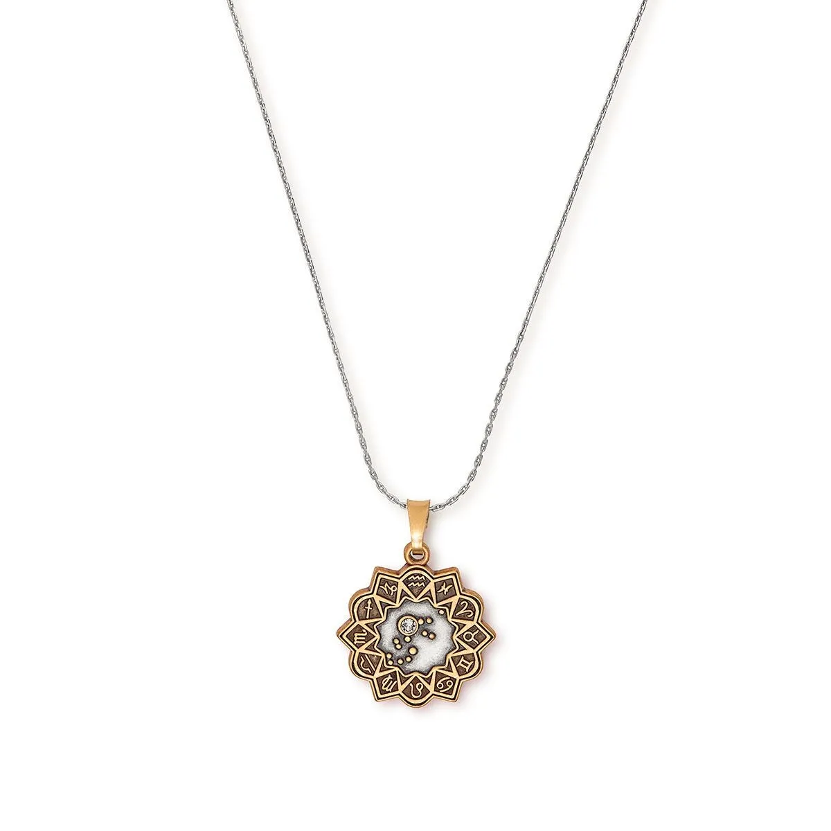 Aquarius Zodiac Charm Necklace sold by Alex and Ani