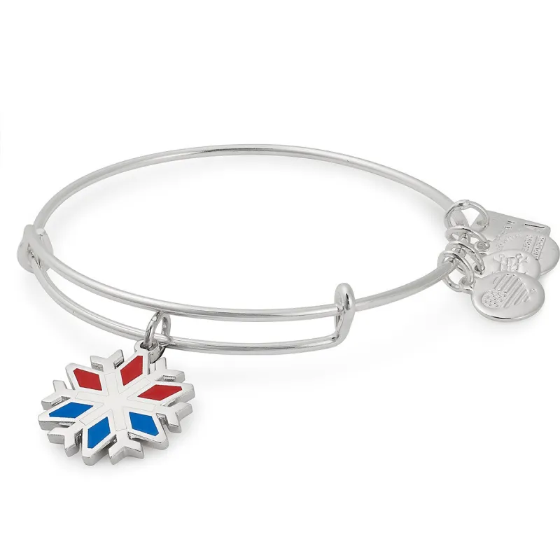 Team USA Snowflake Charm Bangle sold by Alex and Ani