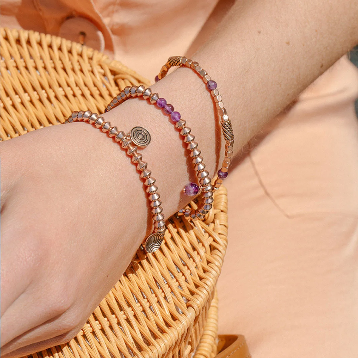 Whale Tail + Ocean Multi-Charm Stretch Bracelets, Set of 3 sold by Alex and Ani product image thumbnail 3