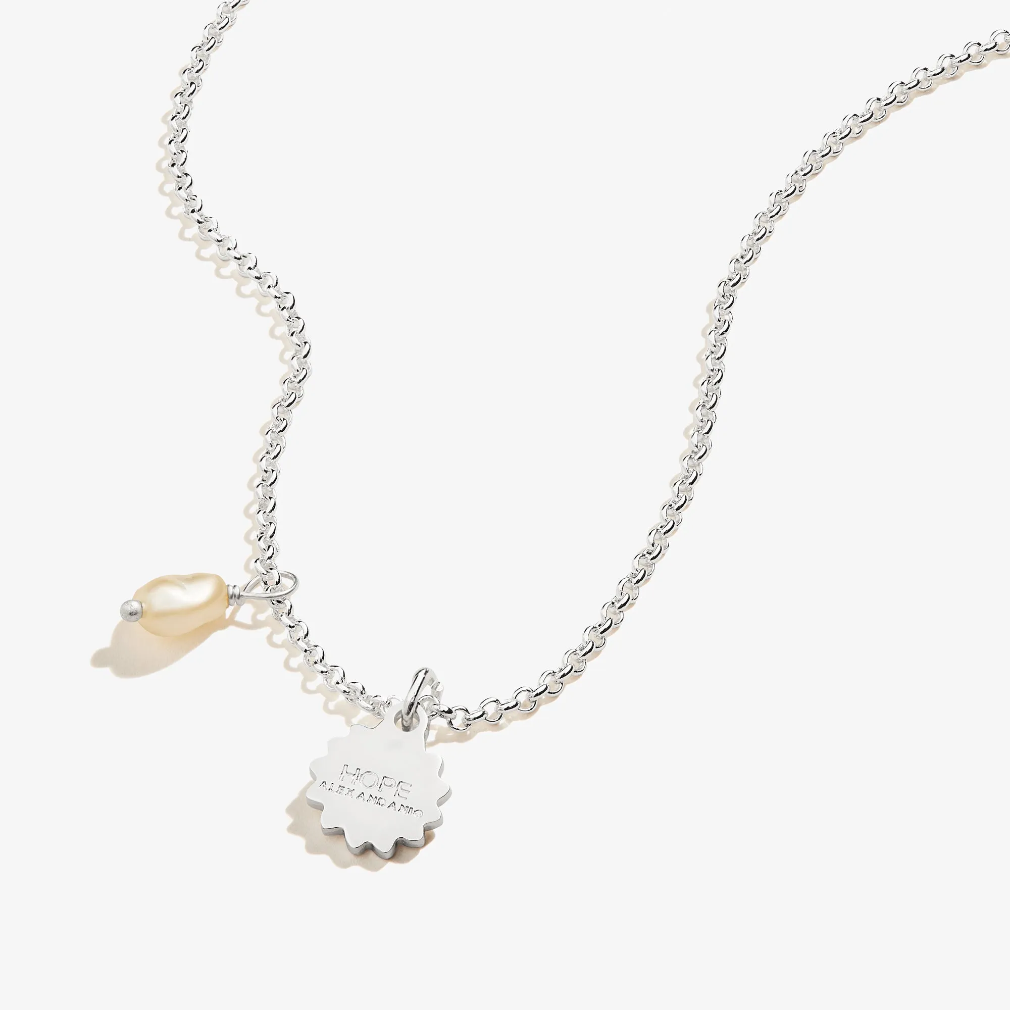 Daisy + Pearl Duo Charm Necklace sold by Alex and Ani product image thumbnail 2