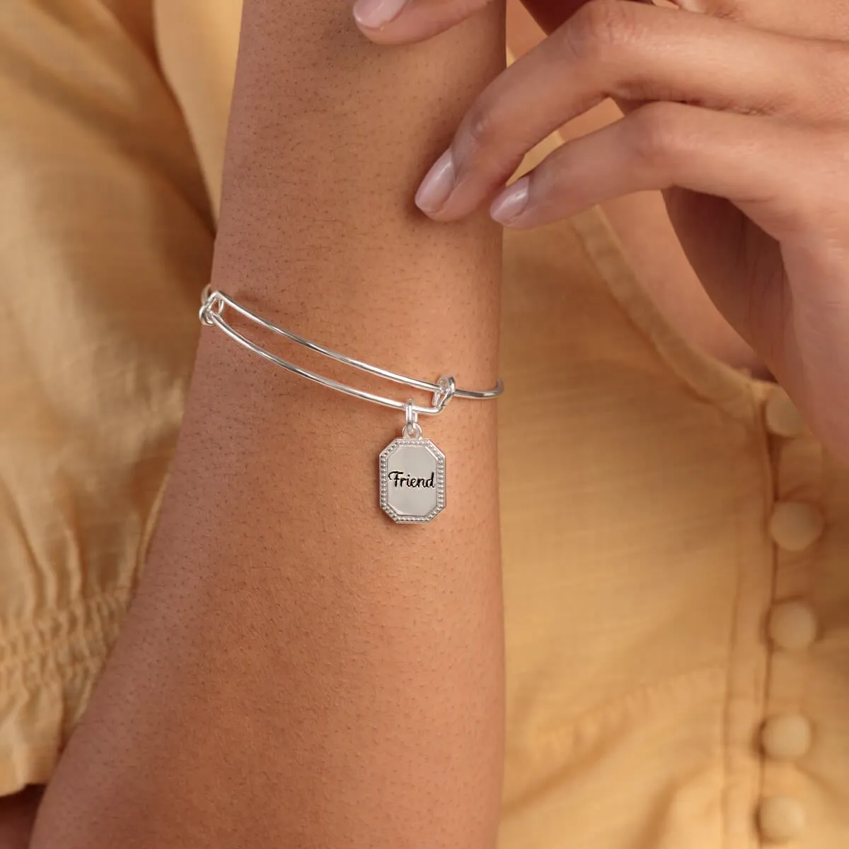 Friend 'United by Soul, Let the Good Times Roll' Charm Bangle sold by Alex and Ani product image thumbnail 2
