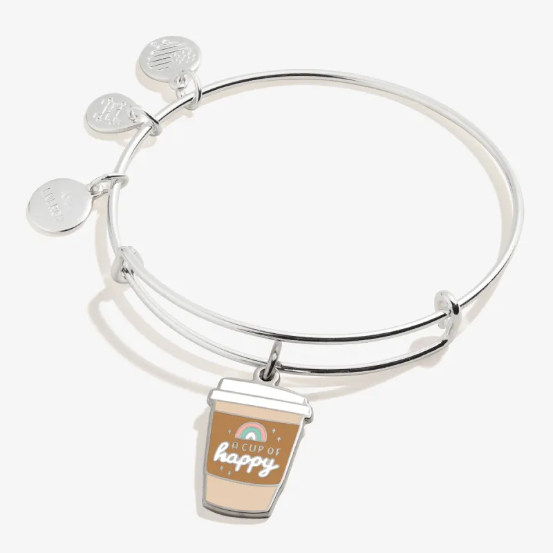 A Cup of Happy' Charm Bangle Bracelet sold by Alex and Ani
