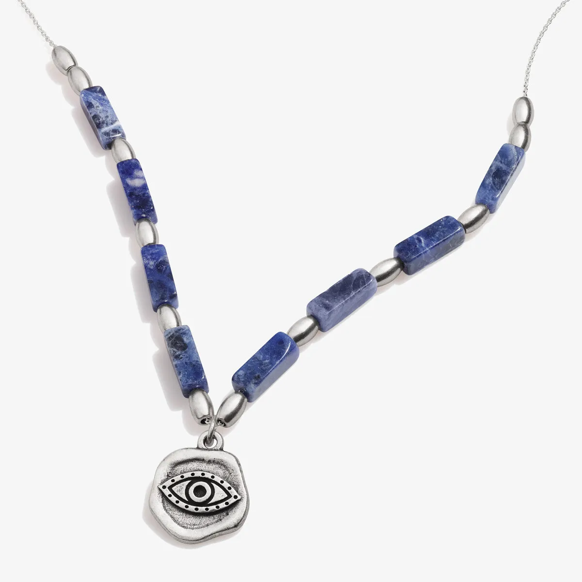 Evil Eye Charm + Sodalite Necklace sold by Alex and Ani
